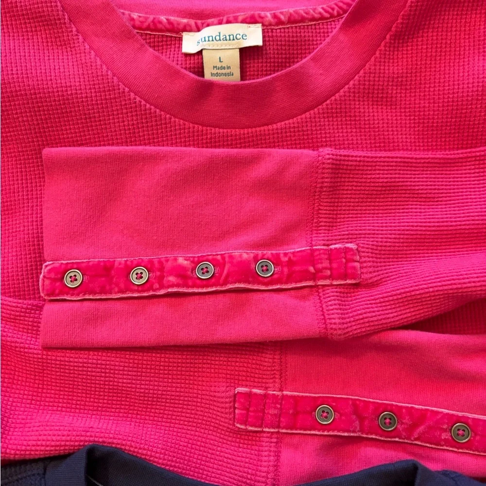 LOT OF: 3 Sundance Thermal Tops Size Large - Picture 4 of 7